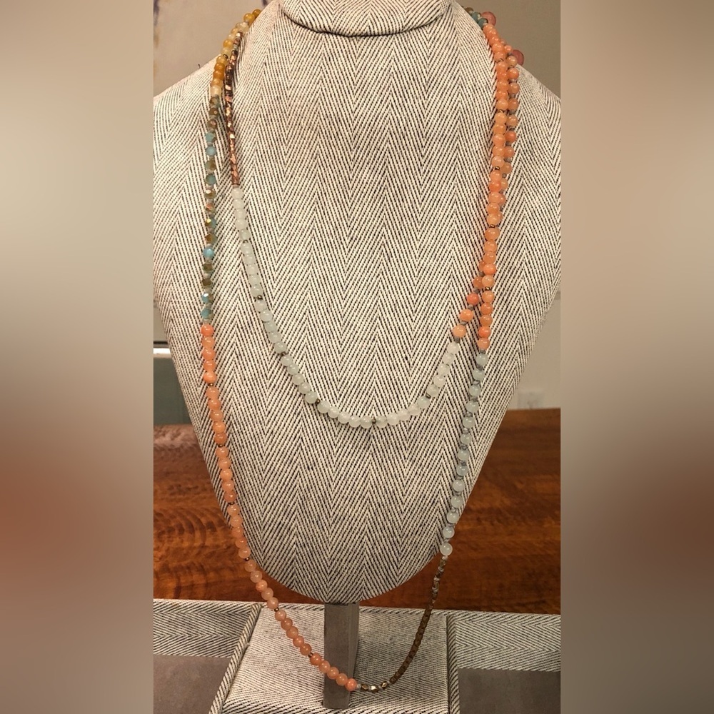 ❤️🔥Boutique - Long Natural Stone Beaded Wrap Bracelet